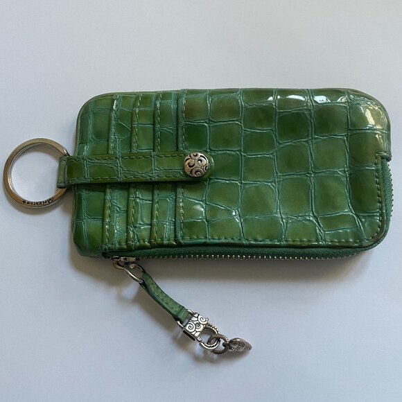 Brighton Croc-Embossed Leather Slim Wallet - Picture 1 of 3